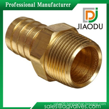 High quality manufacturer 1 1/2bsp forged brass threaded nickel plating hose straight barb fittings with competitive price